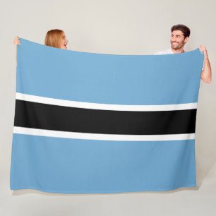 Botswanan Flag (Botswana) Fleece Blanket