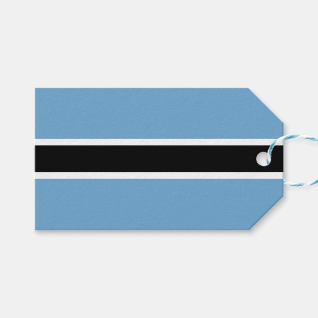 Botswanan Flag (Botswana) Gift Tags (Front (Horizontal))