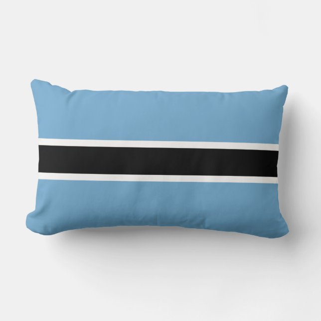 Botswanan Flag (Botswana) Lumbar Cushion (Front)