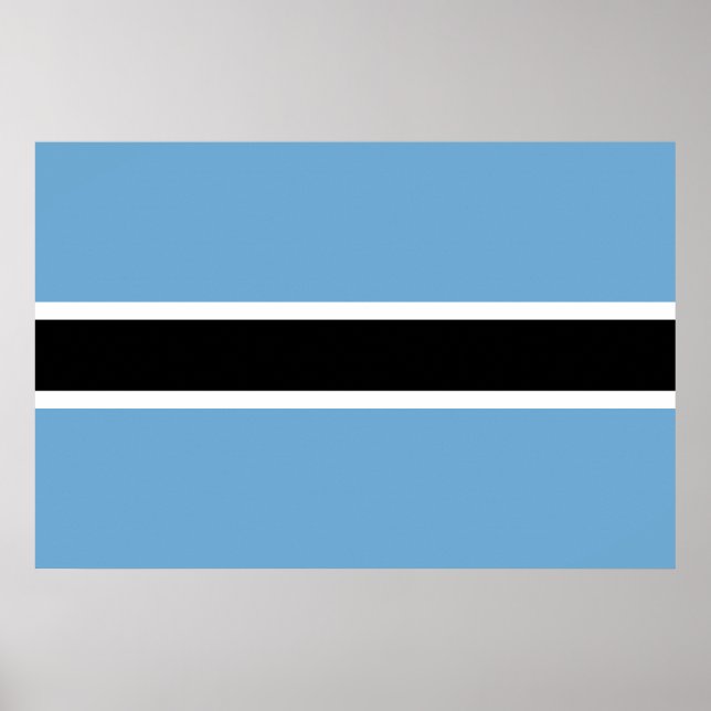 Botswanan Flag (Botswana) Poster (Front)