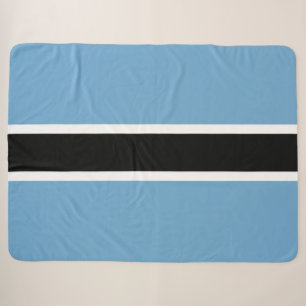 Botswanan Flag (Botswana) Sherpa Blanket