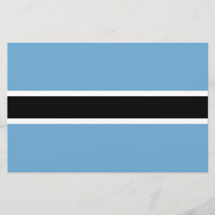 Botswanan Flag (Botswana) Stationery