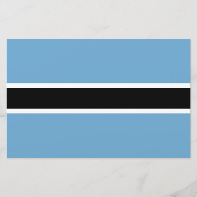 Botswanan Flag (Botswana) Stationery (Front)