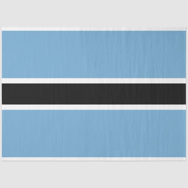 Botswanan Flag (Botswana) Tissue Paper (Front)