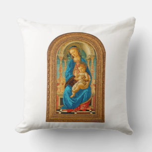 Botticelli (1445-1510) Madonna & Child Enthroned  Cushion