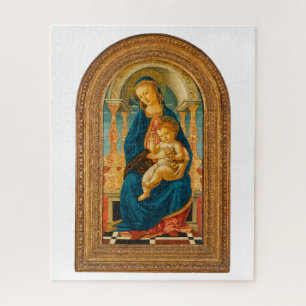 Botticelli (1445-1510) Madonna & Child Enthroned  Jigsaw Puzzle