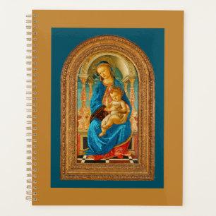 Botticelli (1445-1510) Madonna & Child Enthroned  Planner