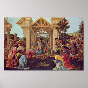 Botticelli-Adoration of the Magi (Washington) Poster