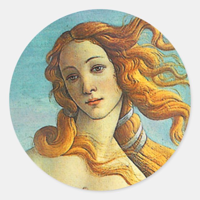Botticelli Birth of Venus Classic Round Sticker (Front)