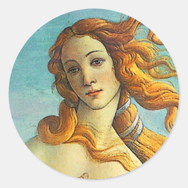 Botticelli Birth of Venus Classic Round Sticker (Front)