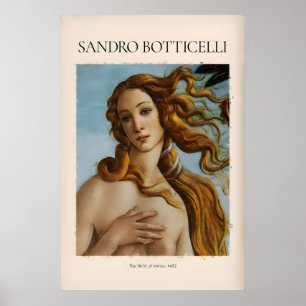 Botticelli Birth of Venus Face Detail Art Print