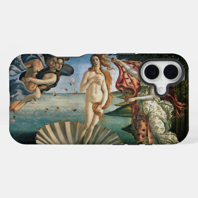 Botticelli Birth of Venus iPhone Case (Back Horizontal)