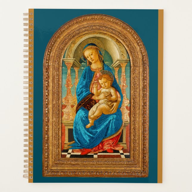 Botticelli c 1470 Madonna and Child Enthroned  Planner (Front)
