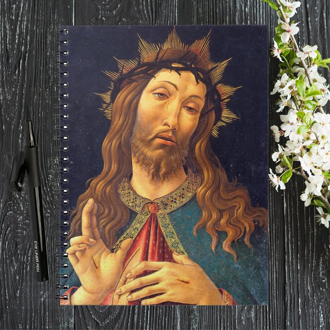 Botticelli Jesus Christ Crown Thorns Lent Easter Notebook (Sandro Botticelli Jesus Christ Crown of Thorns Lent Easter Religious Christian Catholic Notebook)