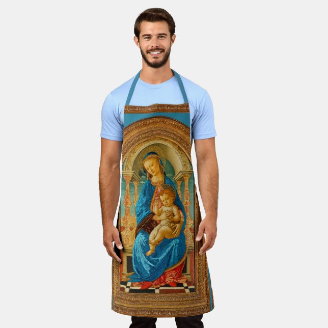 Botticelli Madonna and Child Enthroned  Apron (Worn)