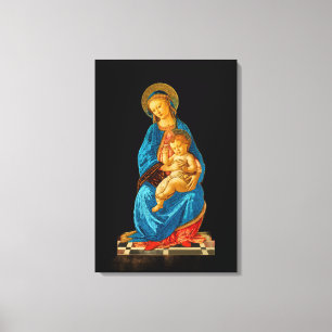 Botticelli Madonna and Child Enthroned Canvas Print