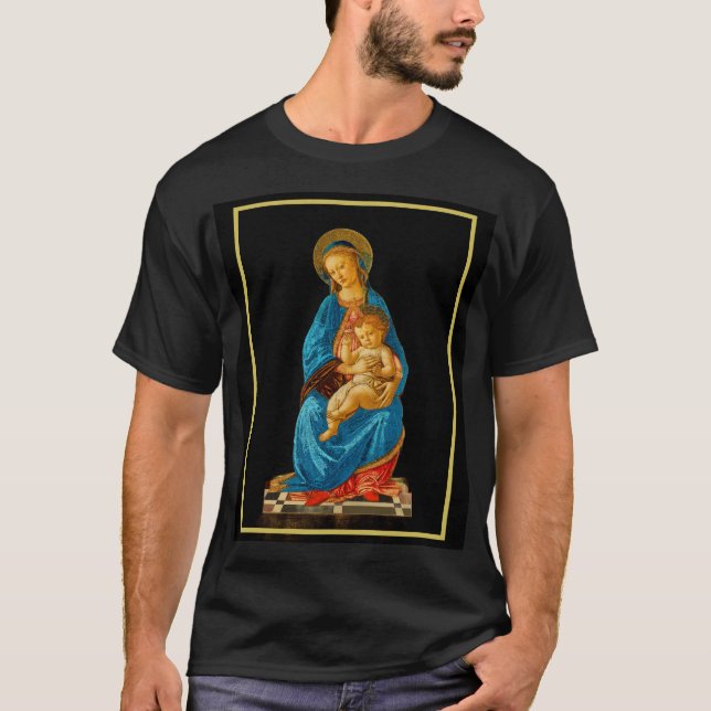 Botticelli Madonna and Child Enthroned T-Shirt (Front)