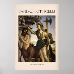 Botticelli Pallas and the Centaur Minerva Art Poster