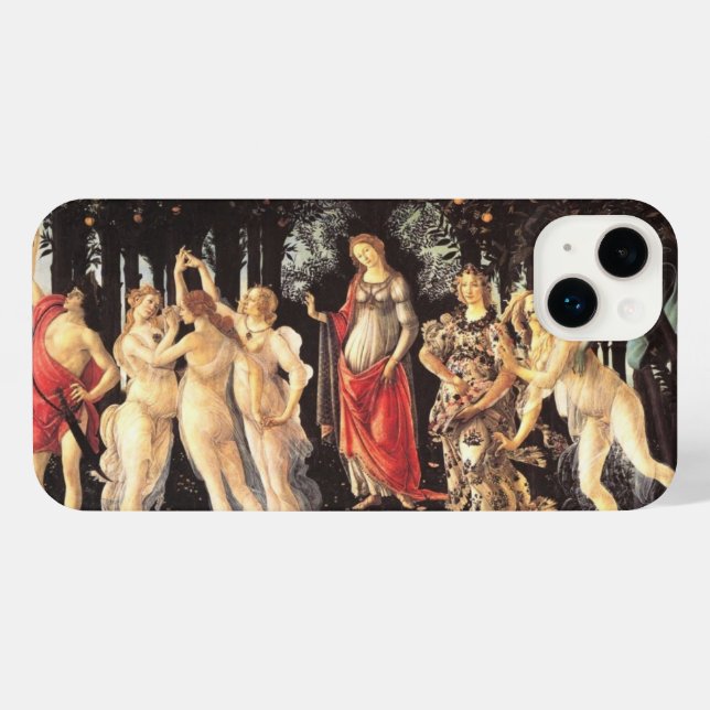 Botticelli Primavera /Allegory of Spring iPhone Case (Back Horizontal)