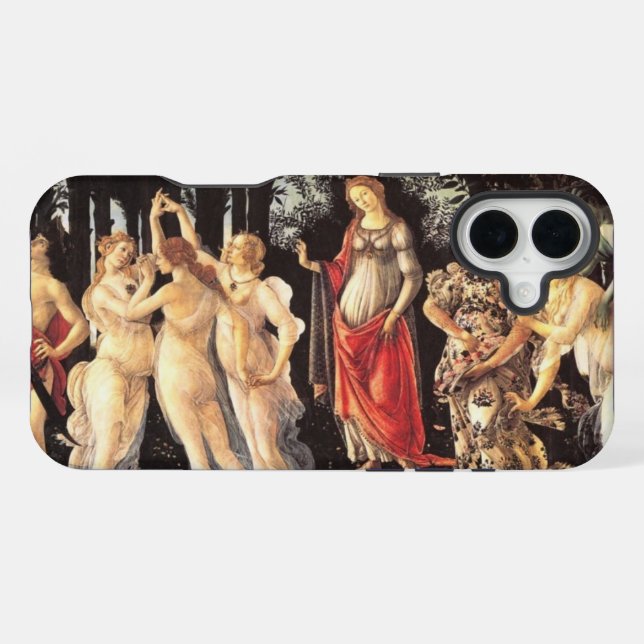Botticelli Primavera /Allegory of Spring iPhone Case (Back Horizontal)