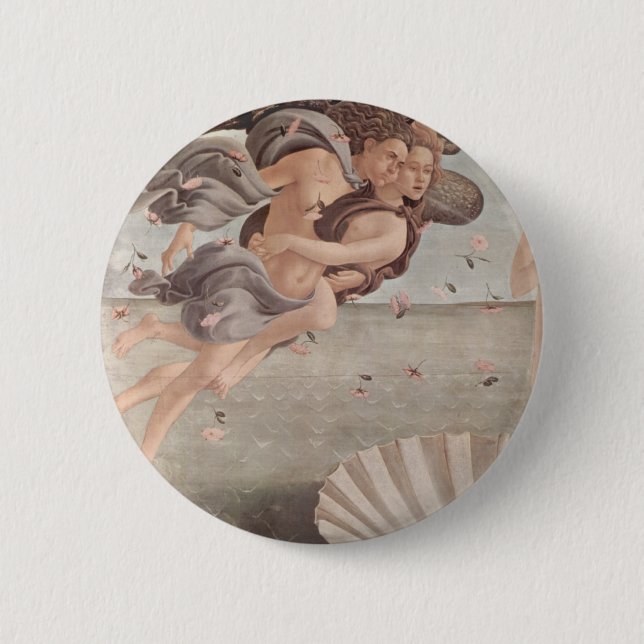Botticelli Renaissance Painting 6 Cm Round Badge (Front)