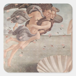 Botticelli Renaissance Painting Square Sticker