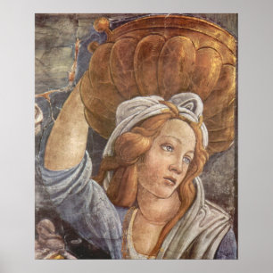 Botticelli-Sistine Chapel -The youth of Moses 3 Poster