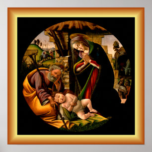 Botticelli: The Adoration of the Christ Child ~ Poster