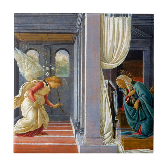 Botticelli The Annunciation Tile (Front)