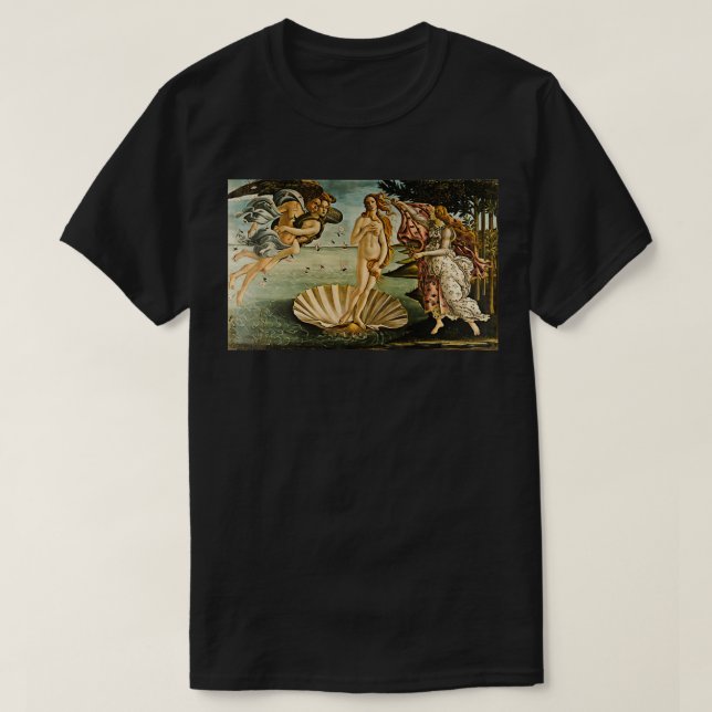 Botticelli The Birth Of Venus 1483 1485 T-Shirt (Design Front)