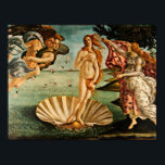 Botticelli - The Birth Of Venus Poster<br><div class="desc">Botticelli - The Birth Of Venus 1483</div>