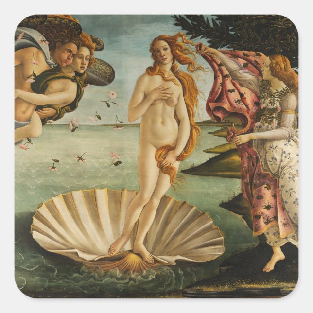 Botticelli The Birth of Venus Stickers (Front)