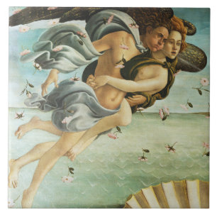 Botticelli "The Birth of Venus - Zephyr & Chloris" Ceramic Tile