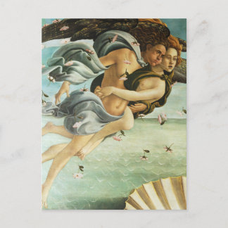 Botticelli "The Birth of Venus - Zephyr & Chloris" Postcard