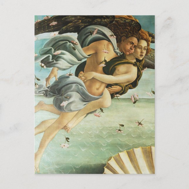 Botticelli "The Birth of Venus - Zephyr & Chloris" Postcard (Front)