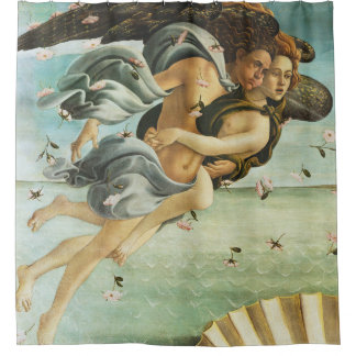 Botticelli "The Birth of Venus - Zephyr & Chloris" Shower Curtain