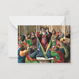 Botticelli - The Descent of the Holy Ghost Card