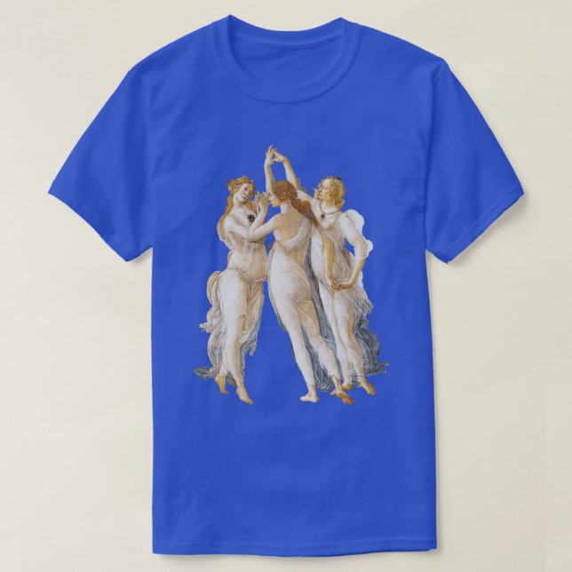 Botticelli Three Graces T-Shirt (Design Front)