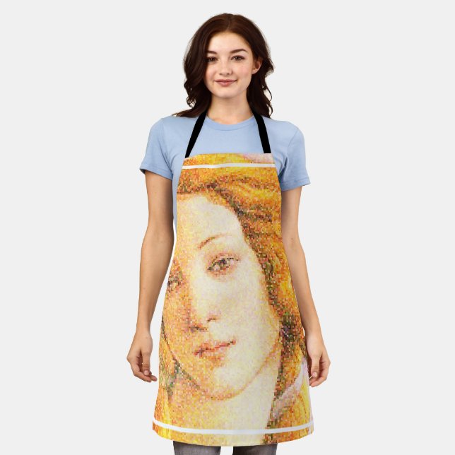 Botticelli Venus Pixel Art Apron (Worn)