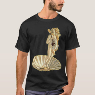 Botticelli Venus With Electric Guitar Rock Guitari T-Shirt