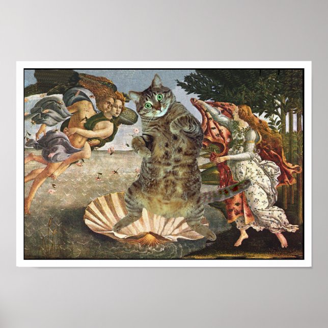Botticelli's cat poster (Front)