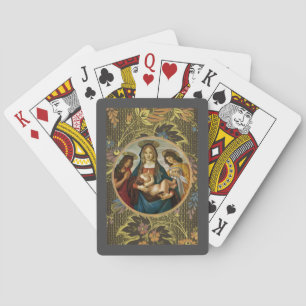 Botticelli's Madonna And Child Playing Cards
