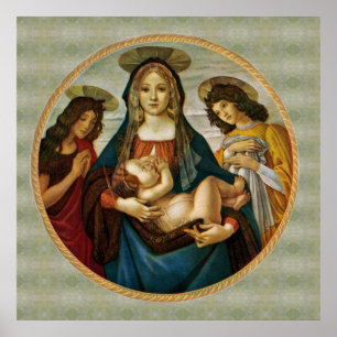 Botticelli's Madonna And Child  Poster