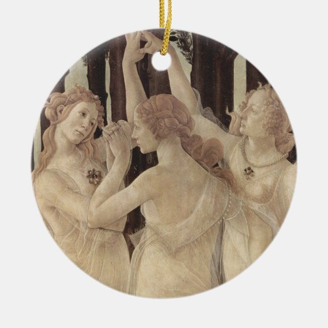 Botticelli's Three Graces Ornament (Front)