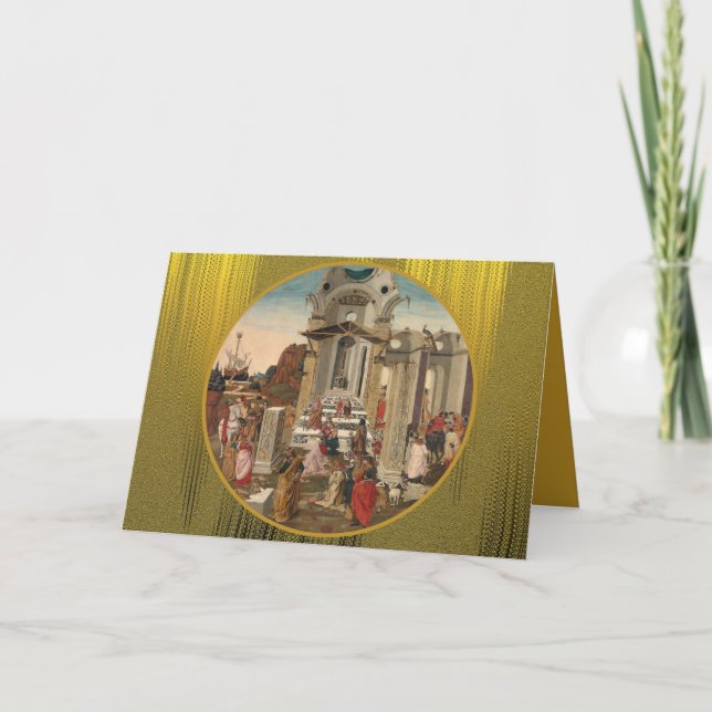 Botticini's Adoration of the Magi Holiday Card (Front)