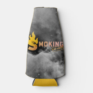 Bottle Cooler Smoking Like A Boss BBQ Funny