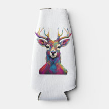 Bottle Cooler - The Colourful Deer Artwork