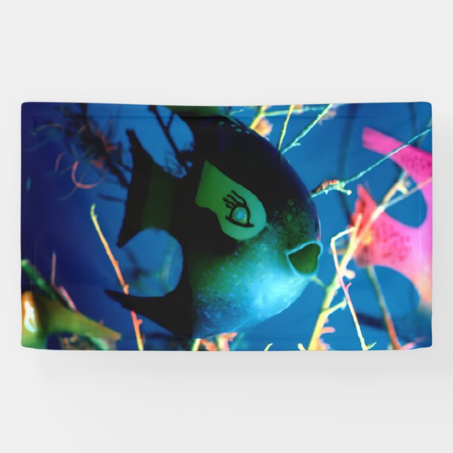 Bottle Fish jGibney The Museum Zazzle Banner (Horizontal)