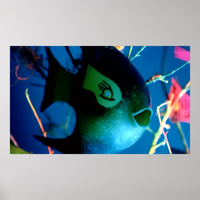 Bottle Fish jGibney The Museum Zazzle Banner Poster (Front)