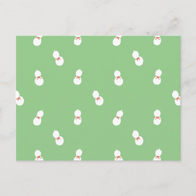 Bottle Gourd with Ribbon Pattern Postcard (Front)